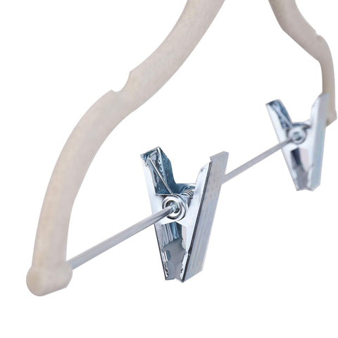 Tosnail velvet hanger with slim 5 mm profile saves closet space.