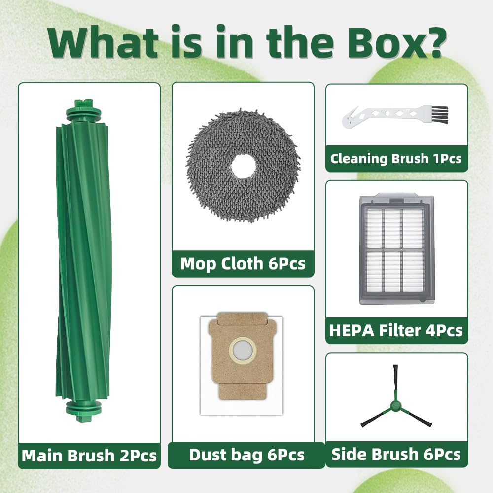TOSOMO Roomba Plus side brushes focused on edge cleaning and furniture protection