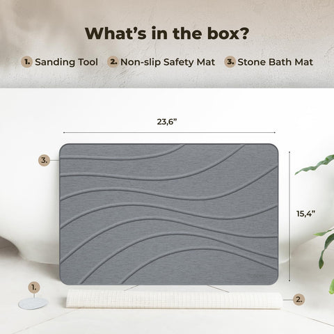 TOSORO Gift-ready bath mat ideal for housewarmings and upgrades.
