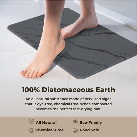 TOSORO Quick-dry Bath Mat helps feet dry fast after showers