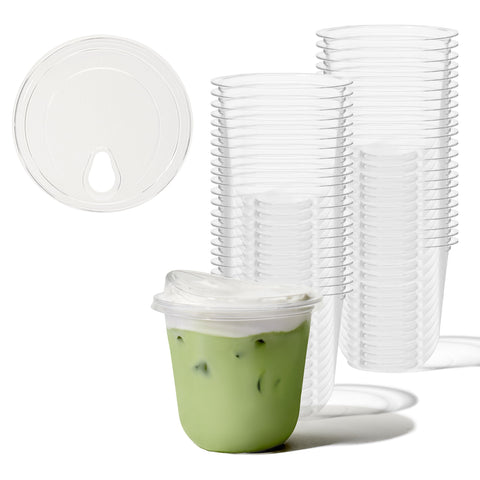 TOSSWARE Natural 12oz Arc cups shown for elegant, eco-friendly party serving.