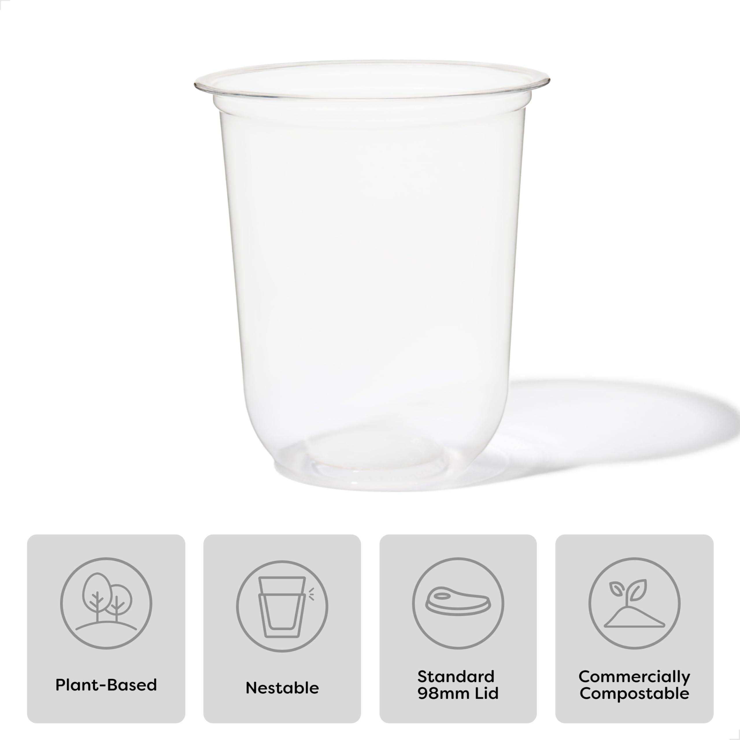 TOSSWARE Natural Arc base closeup, showcasing rounded design and reliable drinkware for gatherings.