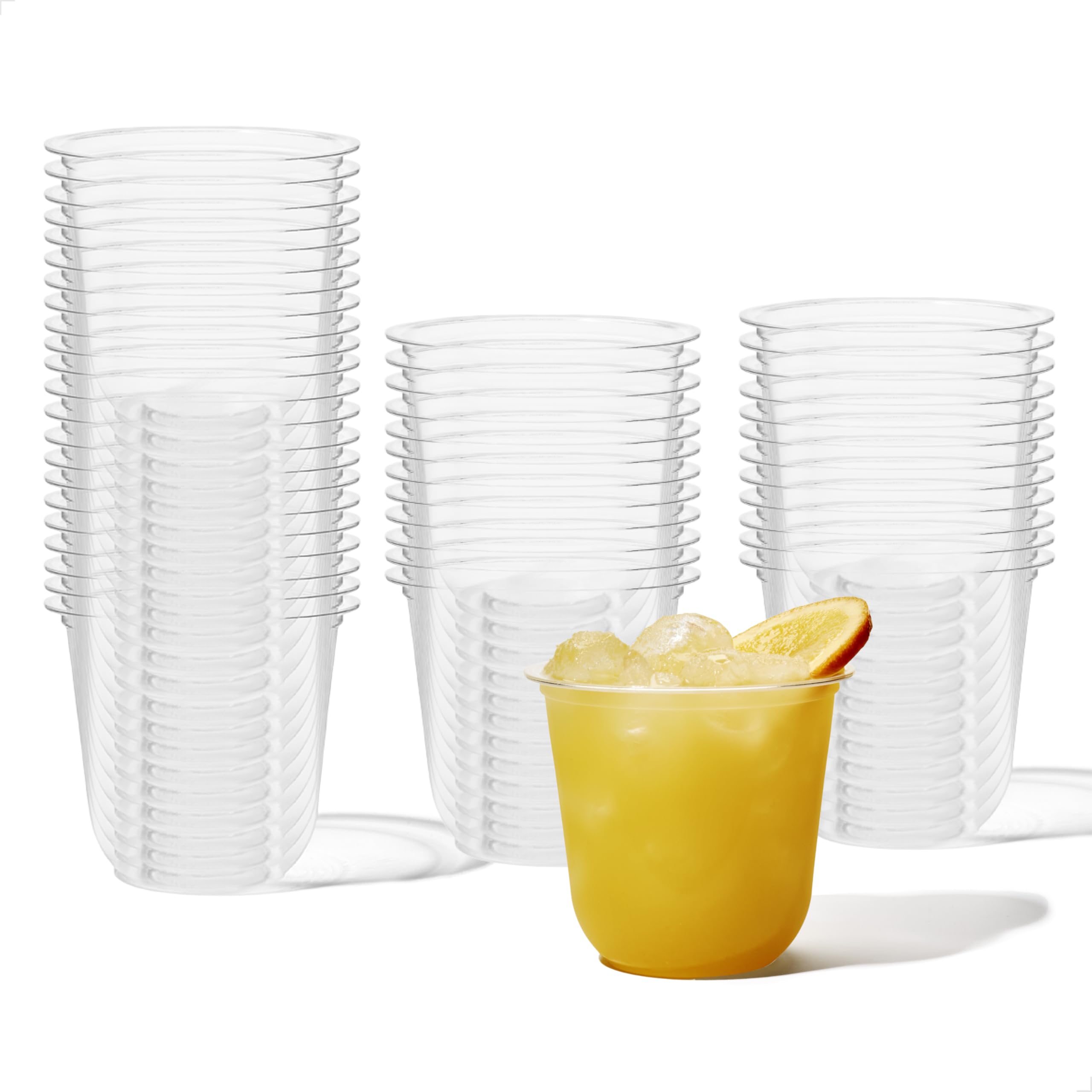 TOSSWARE Natural Arc 12oz cup for party drinks, clear and durable.