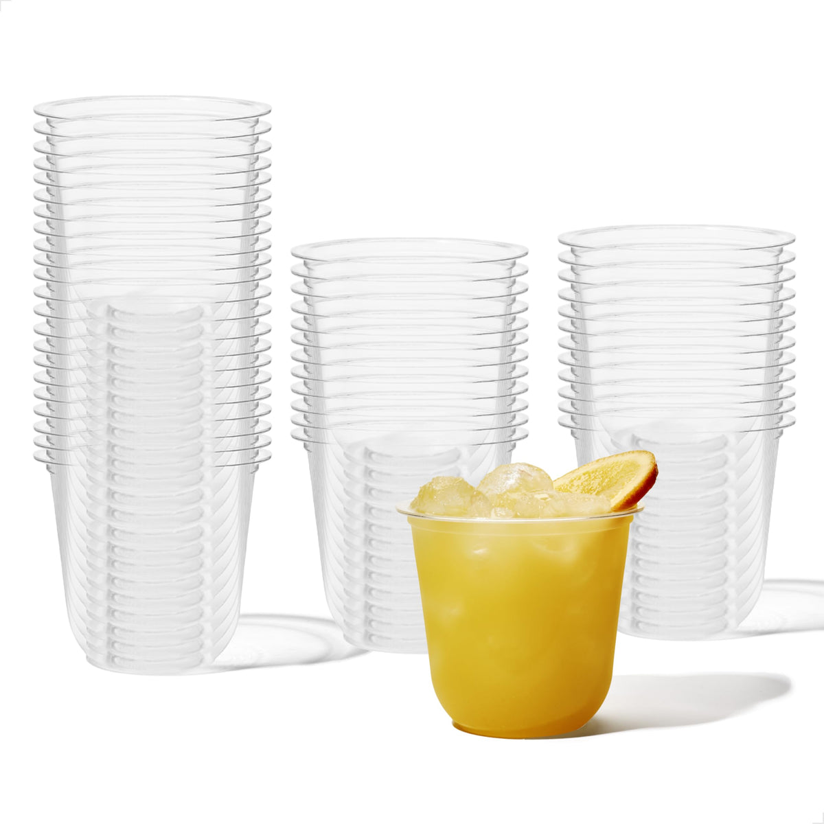 TOSSWARE Natural Arc 12oz cup for party drinks, clear and durable.
