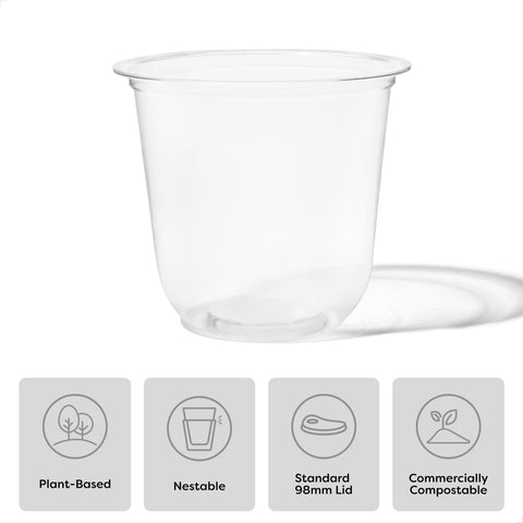 TOSSWARE Natural Arena 12oz cup in use for stylish catering.