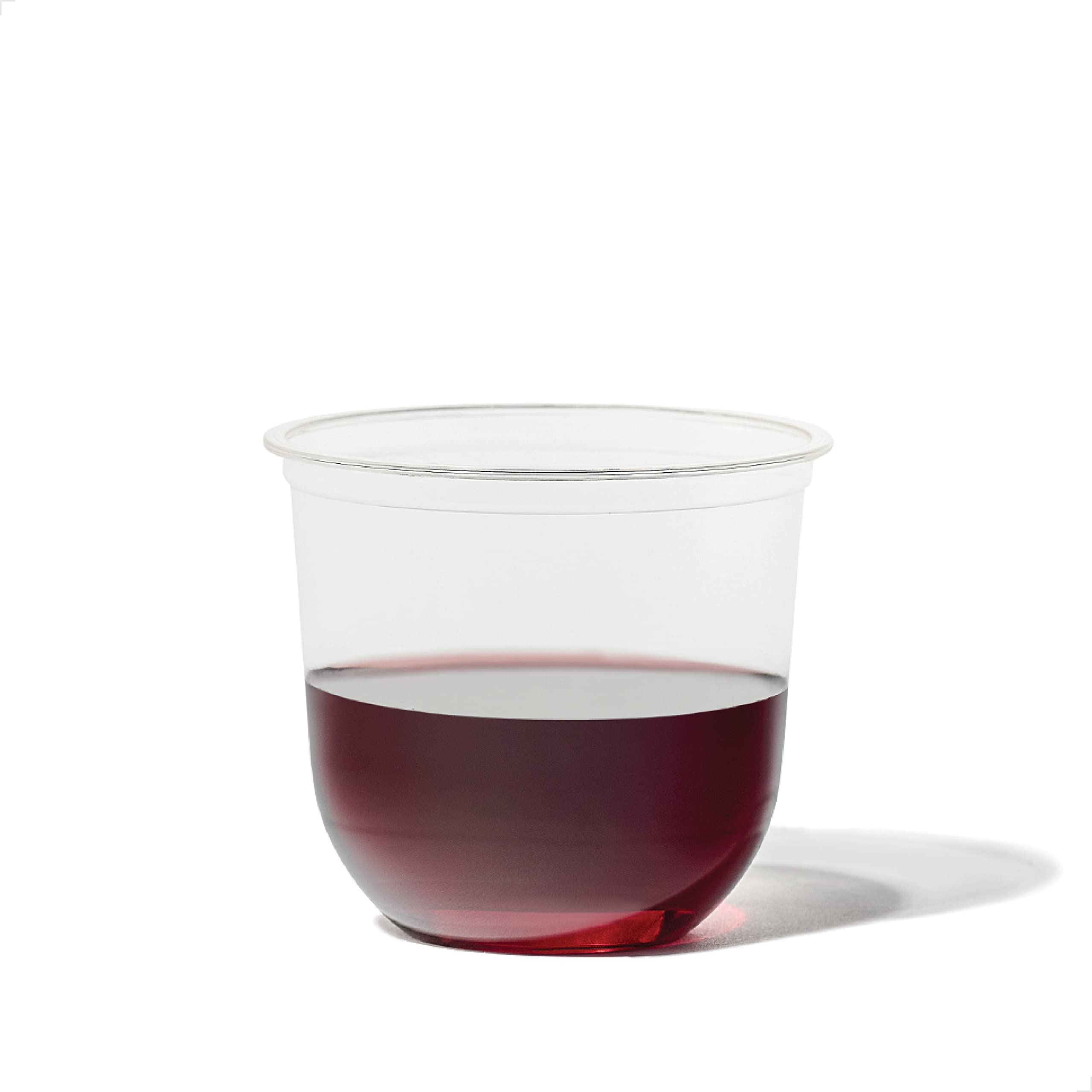 TOSSWARE Natural wedding reception with clear 12oz Arc cups on tables.