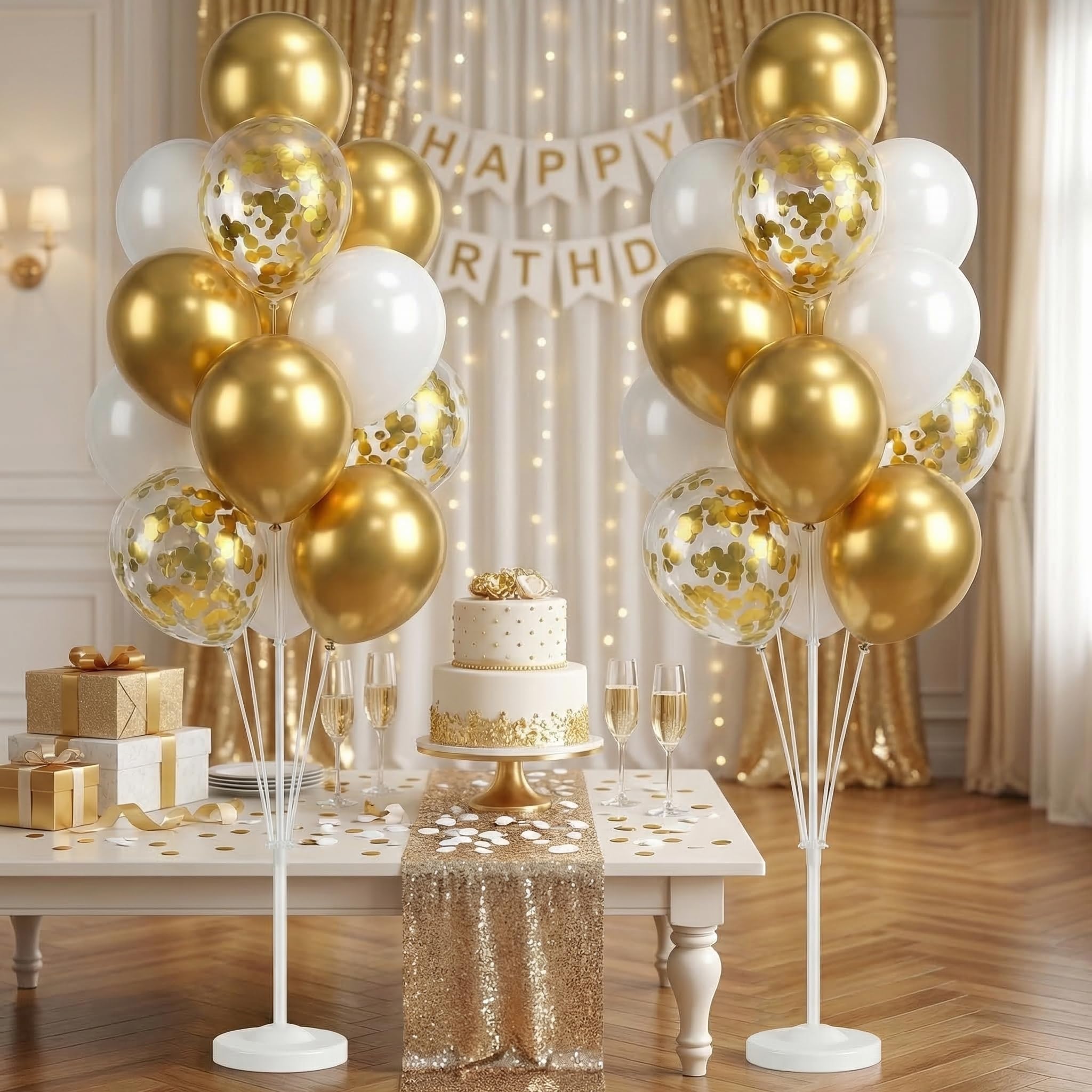 Tosuced Instagram-ready backdrop created by the balloon column setup.