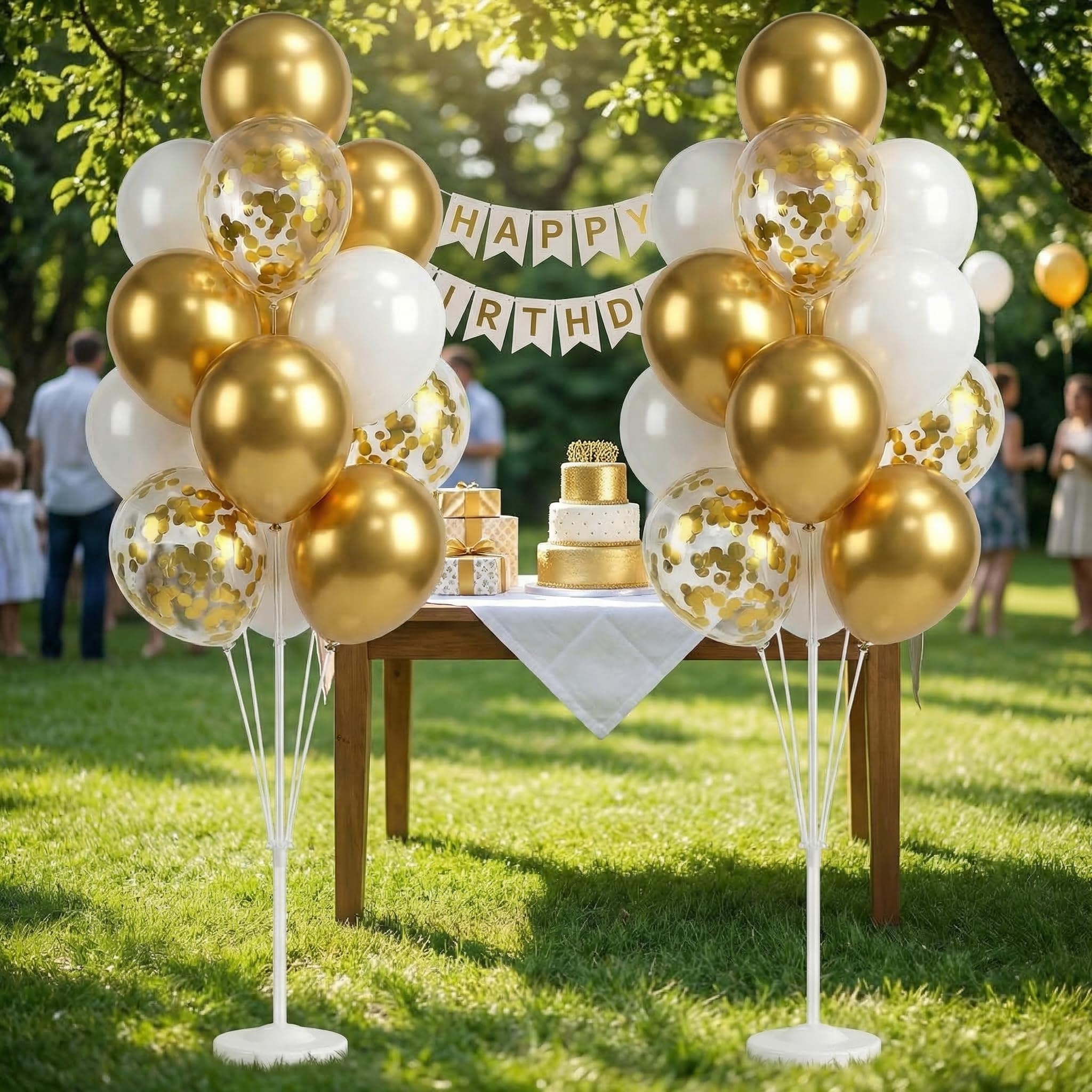 Tosuced reusable stand supports multiple celebrations with quick disassembly.