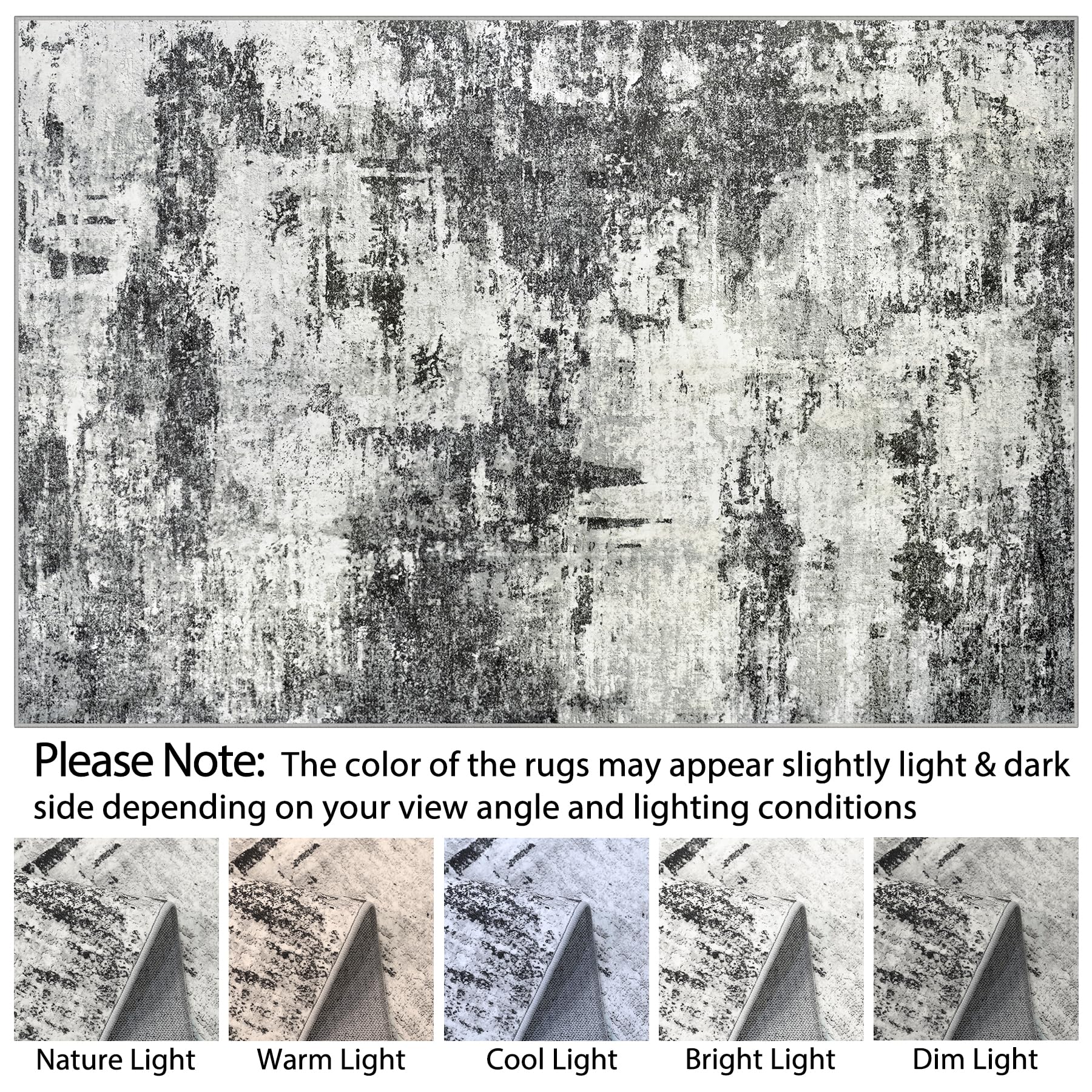 Tosuoka machine-washable 8x10 rug, easy care for busy homes.