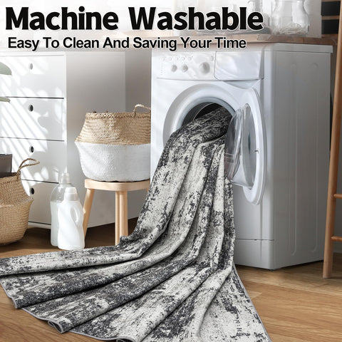Tosuoka soft polyester rug close-up, plush surface that feels gentle on bare feet.