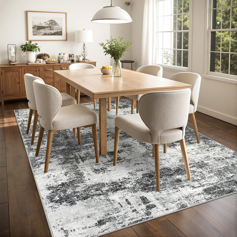 Tosuoka 9x12 rug machine-washable for easy cleanup