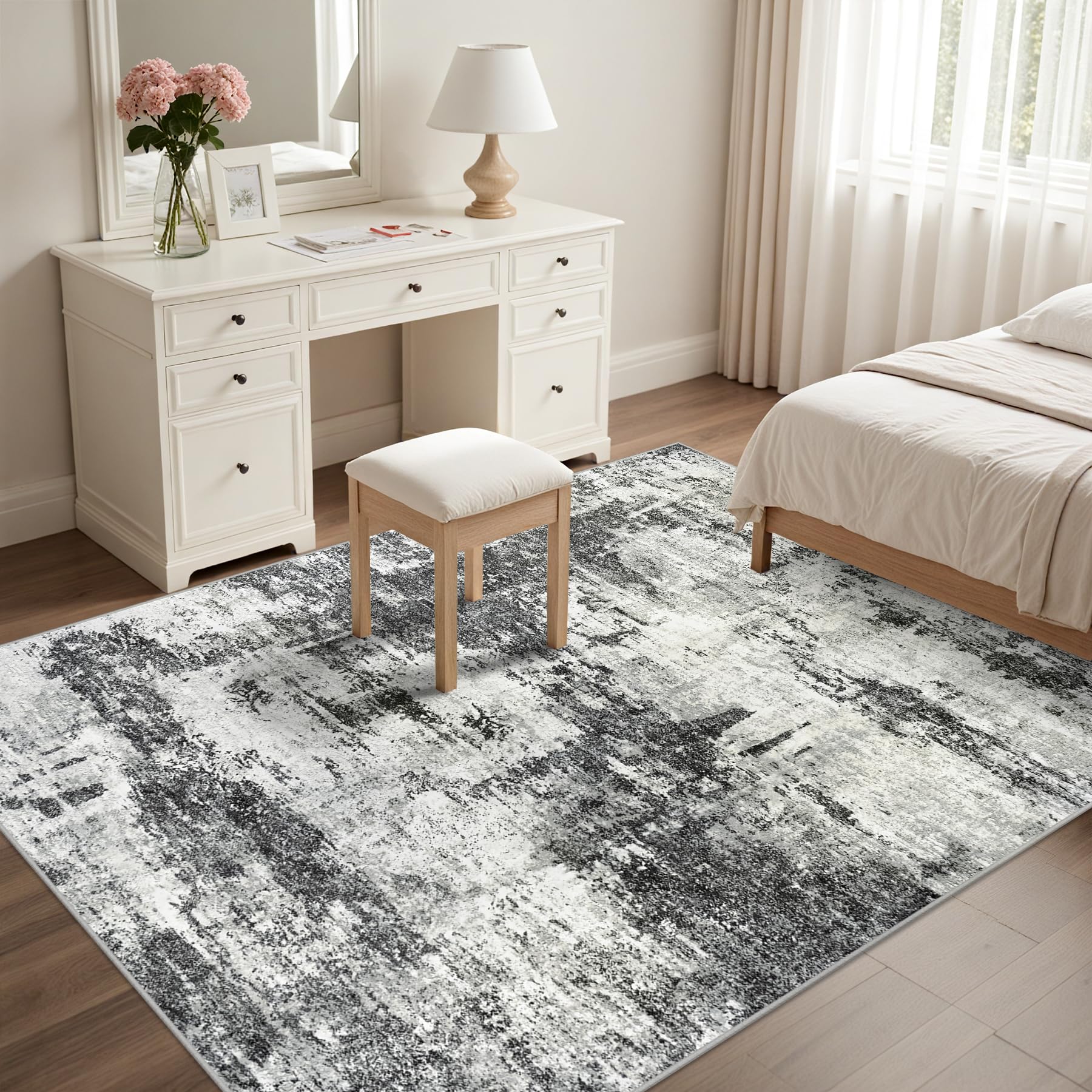 Tosuoka area rug 5x7 foldable design for simple storage