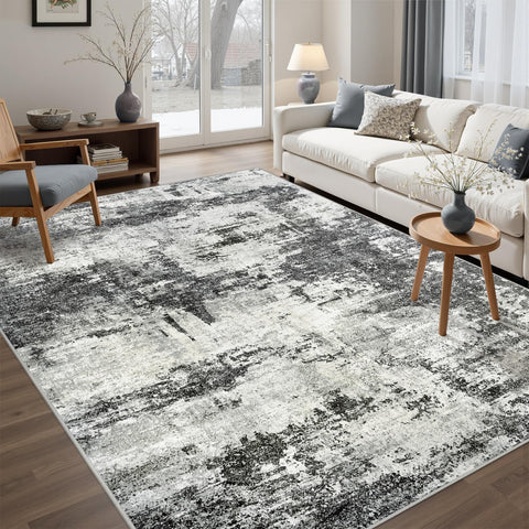 Tosuoka area rug 5x7 soft closeup shows ultra-soft feel for bare feet