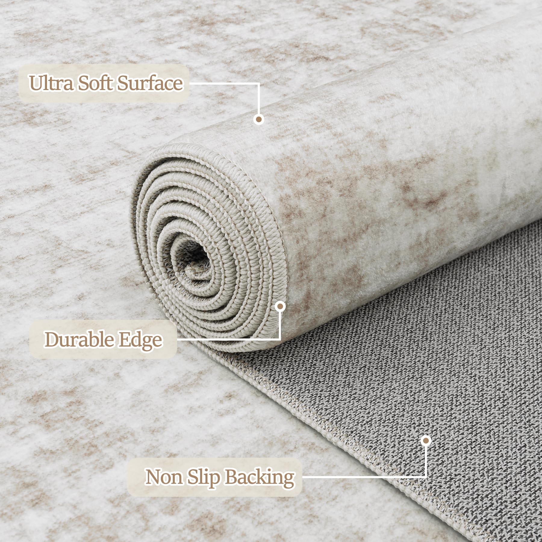Tosuoka stain-resistant surface makes quick cleanups easier.