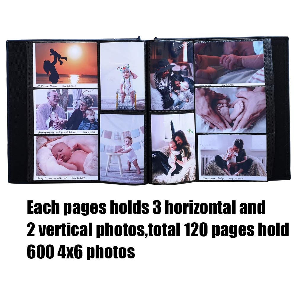 Totocan album with 600 pockets supports family, wedding, and baby photos.