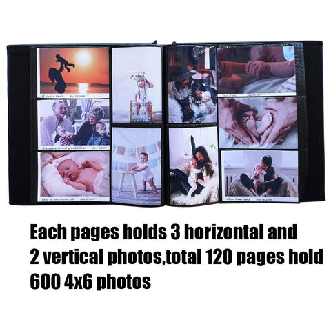 Totocan album with 600 pockets supports family, wedding, and baby photos.