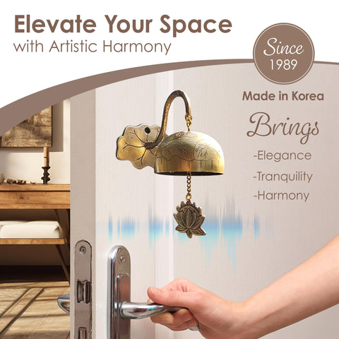 Touch Metal Echo engraved lotus fish turtle detail adds cultural charm to entryways.