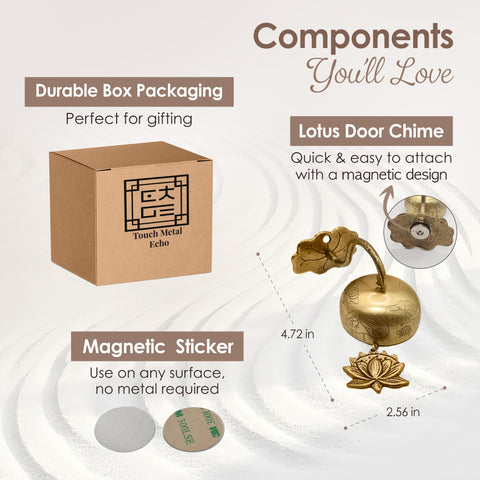Touch Metal Echo handmade in Korea bell detail highlights authentic craftsmanship and durability.