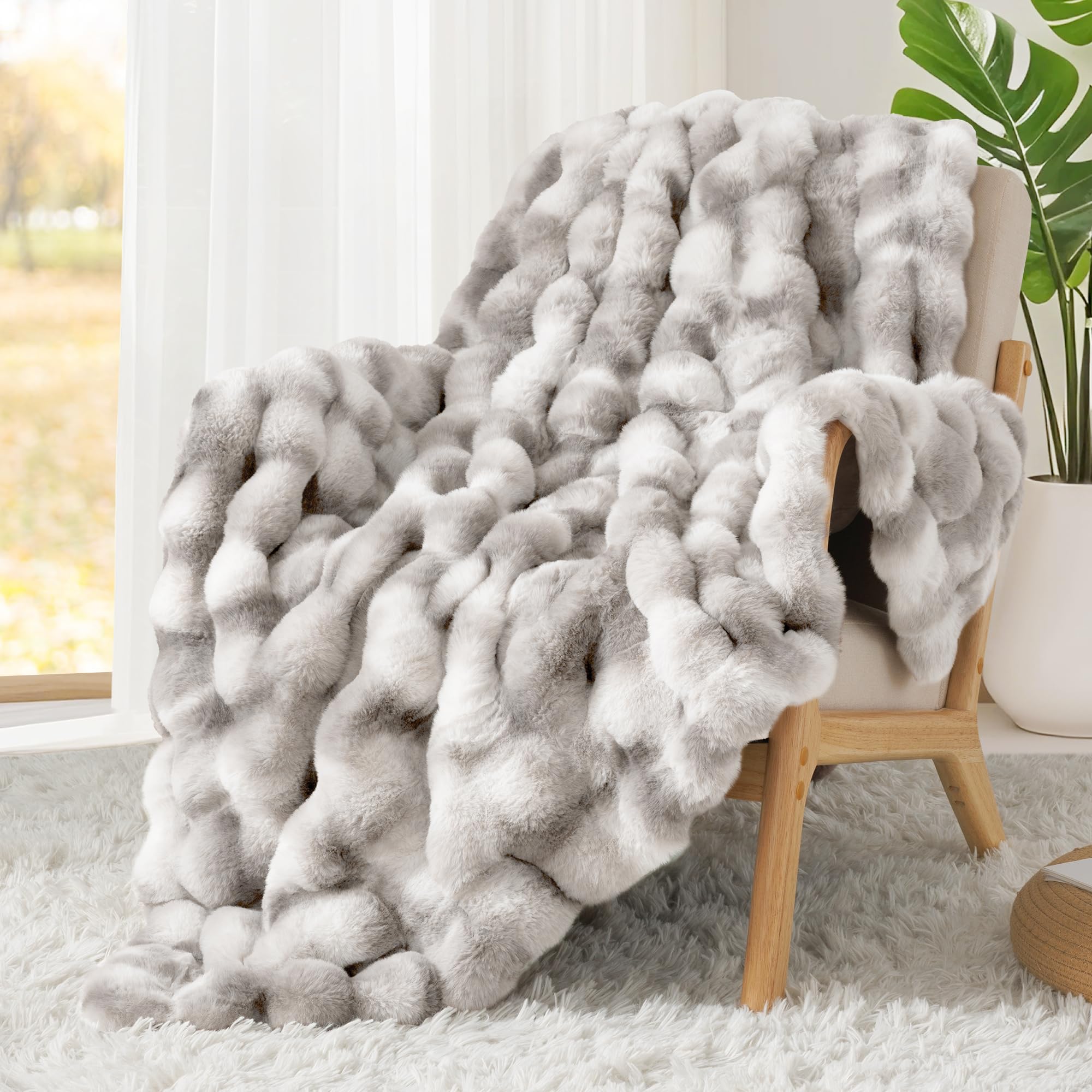 Touchat machine washable plush blanket for easy daily care
