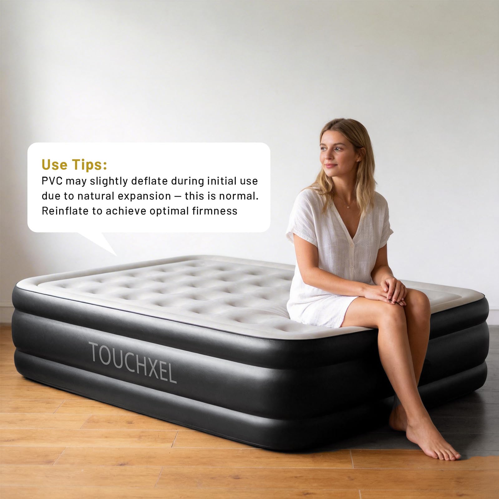 TOUCHXEL 600lbs capacity supports guests safely.