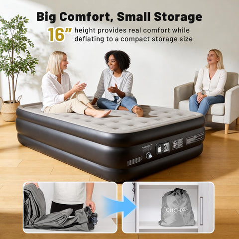 TOUCHXEL ultra-durable flocked top for long-lasting comfort and stability.