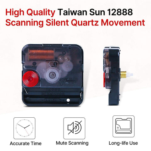Toudorp Home Clock nail-slot hanging enables quick, tool-free installation
