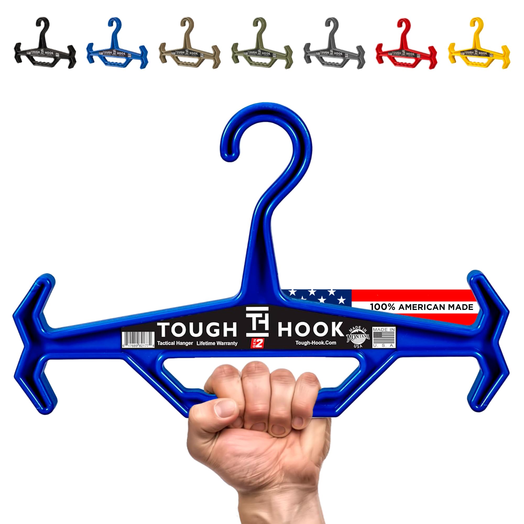 Tough Hook Original heavy-duty hanger gen2 side view showing sturdy build and stability for heavy gear