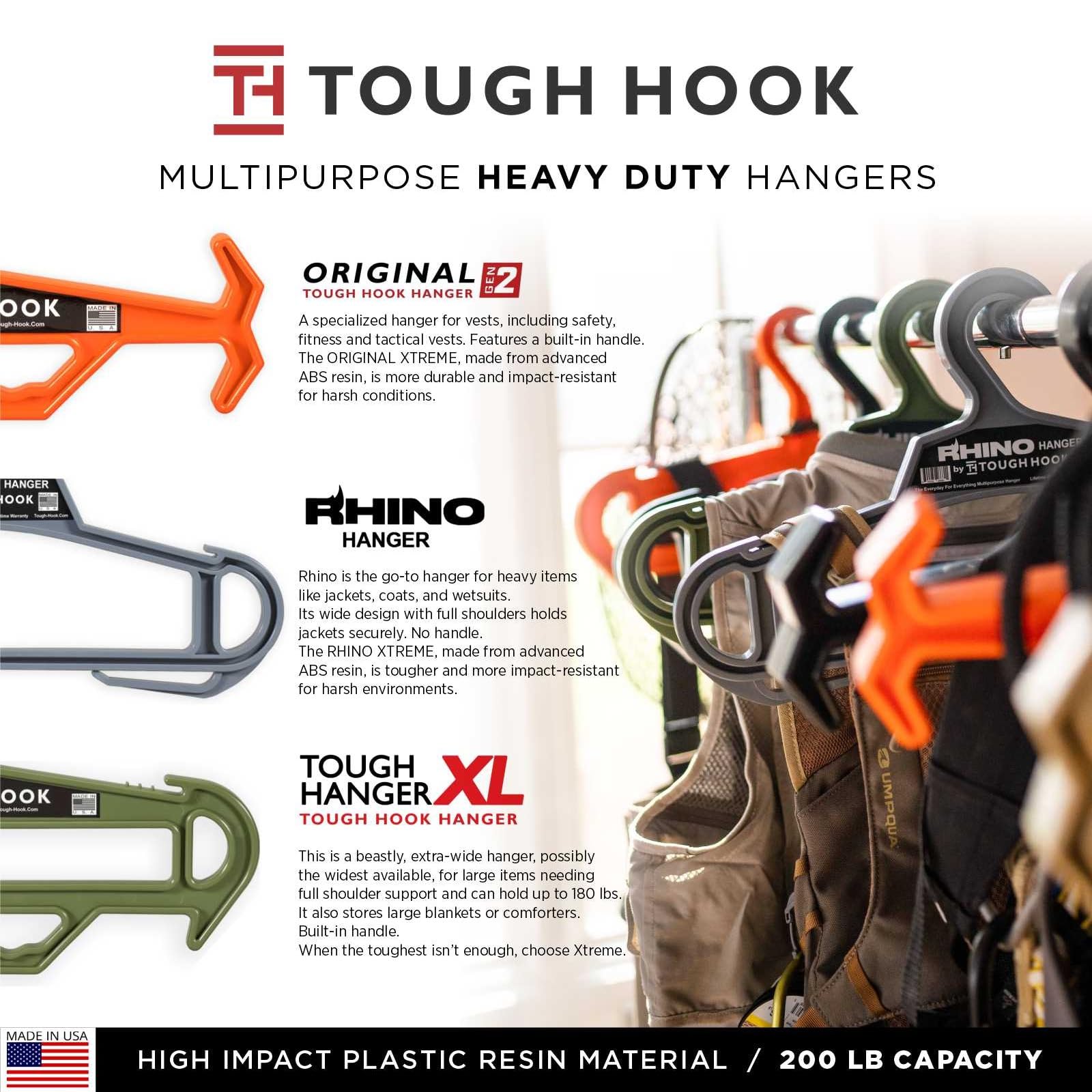 Tough Hook Xtreme in use with police armor for secure gear storage