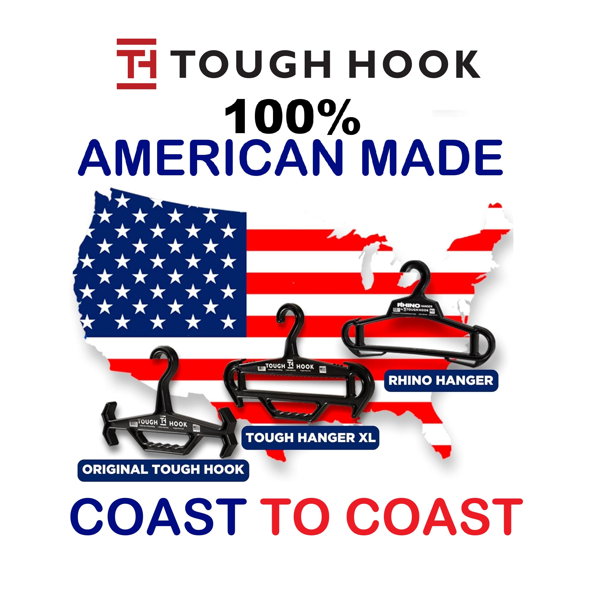 Tough Hook USA-made hanger with police gear secured and organized