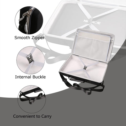 Tourmate 360-degree zipper provides easy access and secure closure.