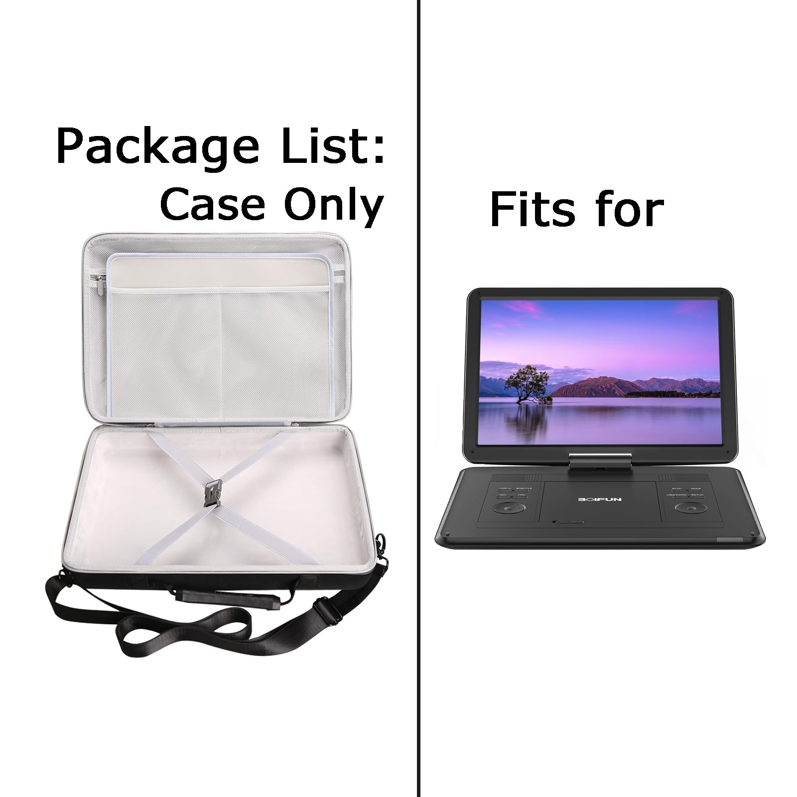 Tourmate durable case keeps DVD players safe during storage.