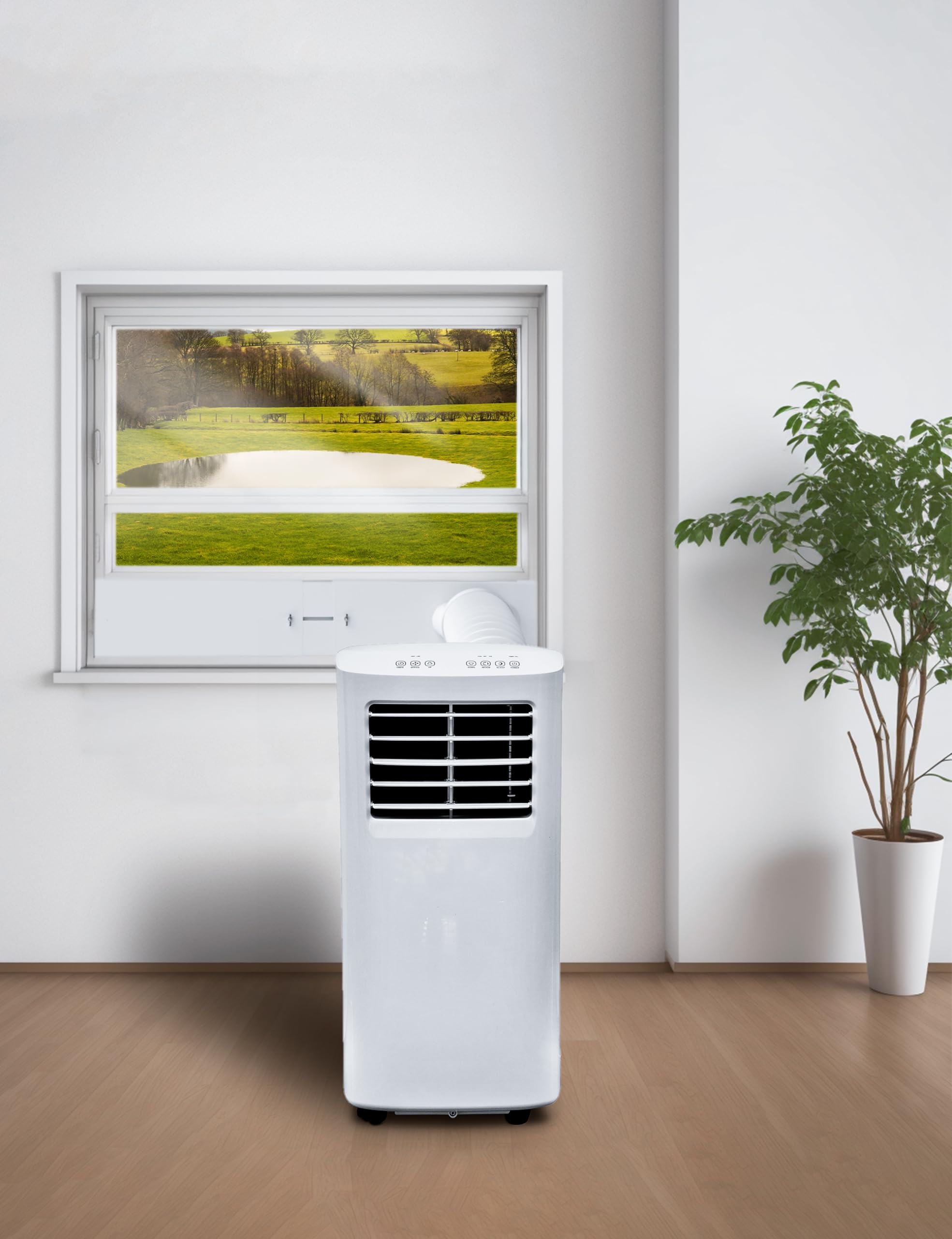 Toutgood four-panel set supports horizontal or vertical window installations
