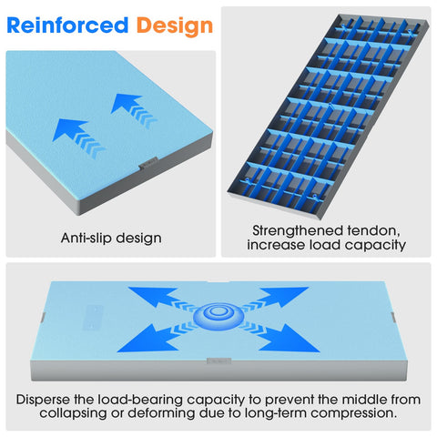Toutgood mini split pad reinforced ribs design stabilizes outdoor equipment.