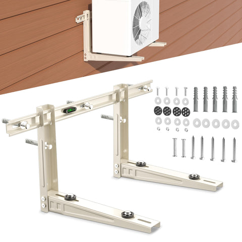 Toutgood mini split wall bracket showing 400 lb capacity for secure outdoor mounting.
