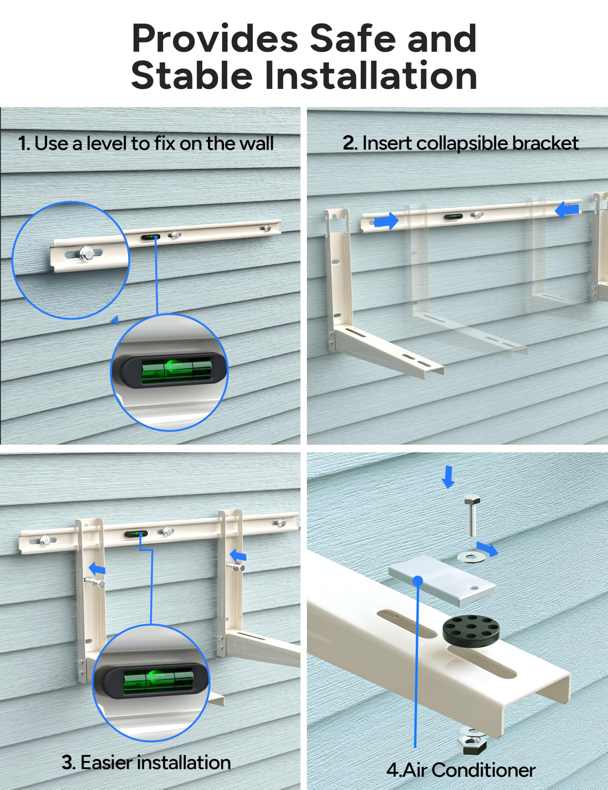 Adjustable crossbar on the Toutgood bracket helps precise alignment.