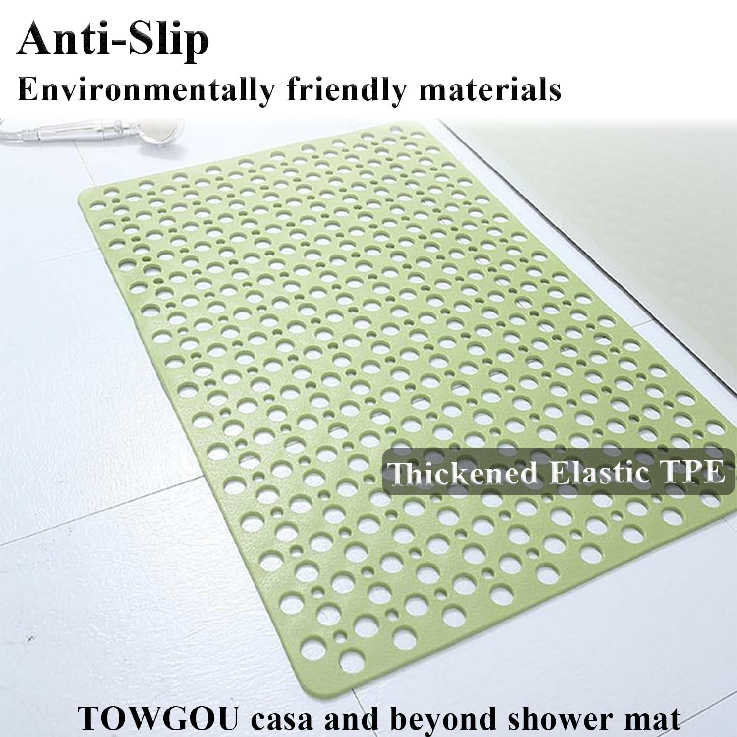 Casa and Beyond shower mat offers a non-slip surface for safer showers.