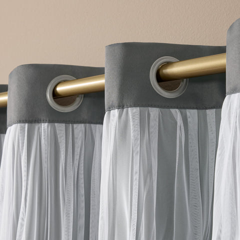 Town & Country Luxe Talia blackout panel close-up emphasizes dense light-blocking fabric.