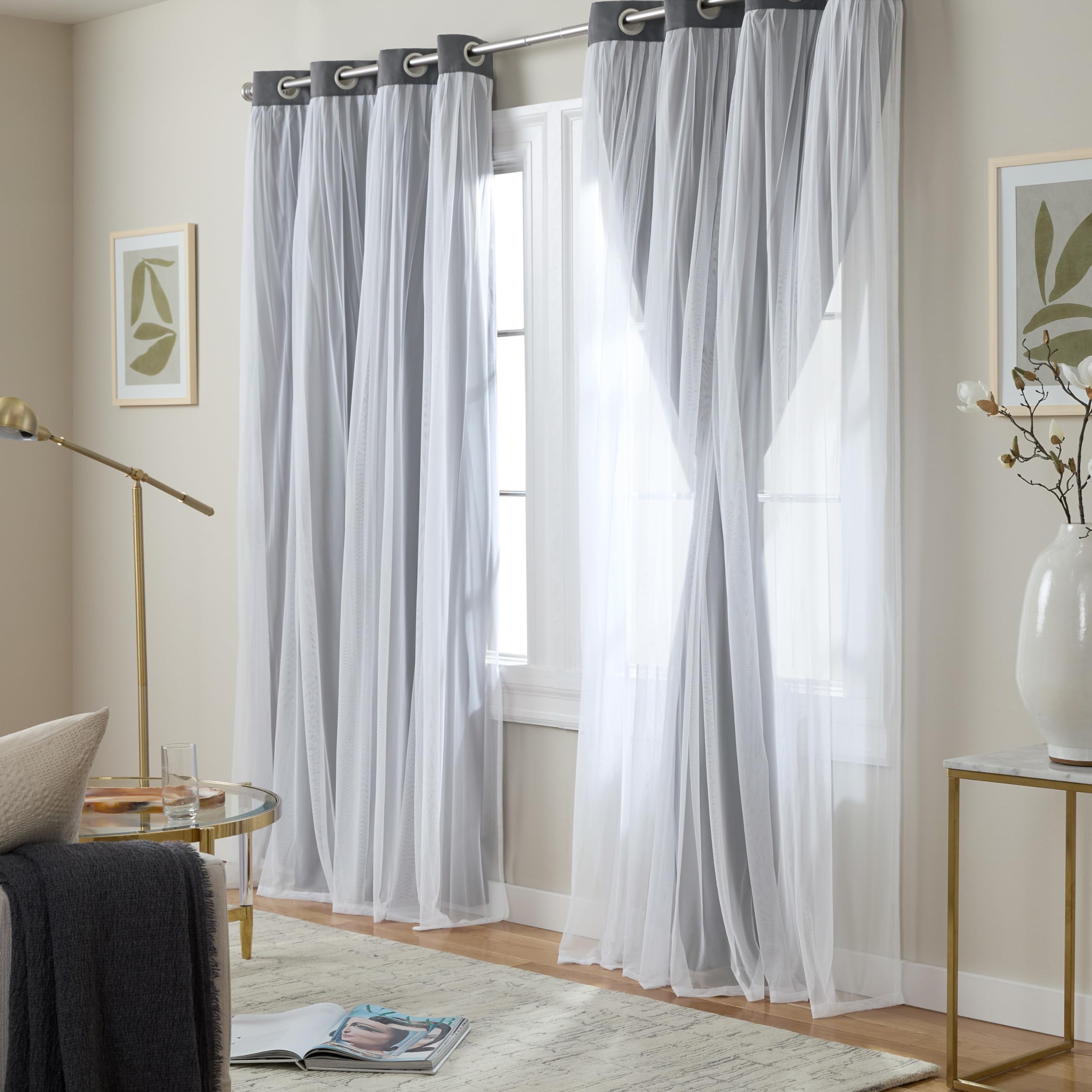 Town & Country Luxe Talia sheer panel close-up highlights delicate translucence.