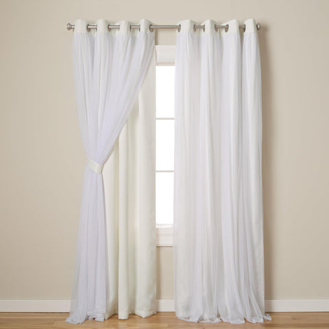 Town and Country Luxe Talia curtains close-up of the satin weave in vanilla.