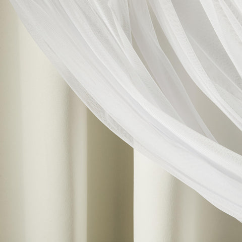 Town and Country Luxe Talia room-darkening layer blocks glare for movie nights.