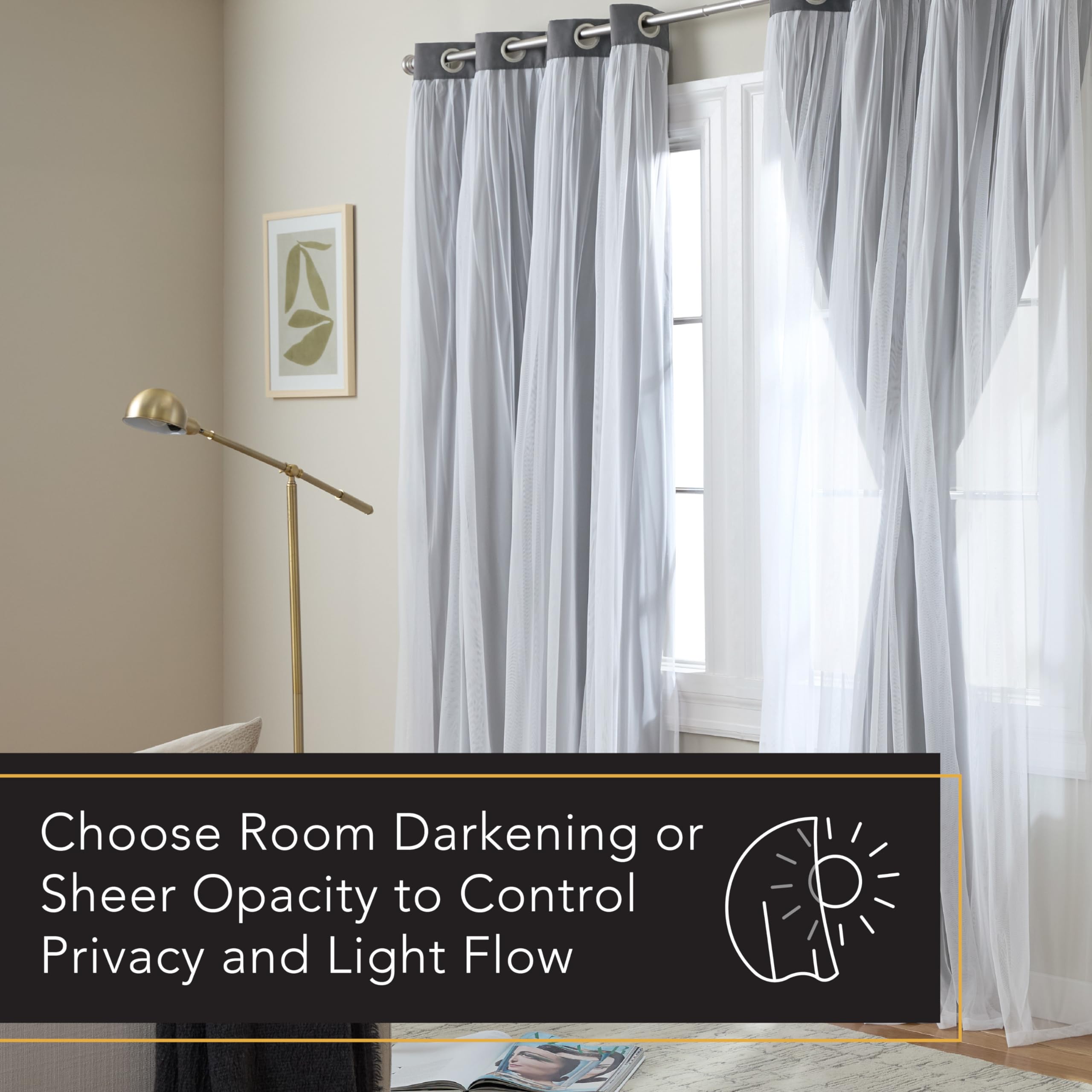 Town & Country Luxe Talia privacy and light-control in action.