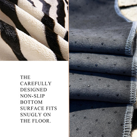 Townssilk faux cow-hide look rug delivers soft comfort underfoot for entrances