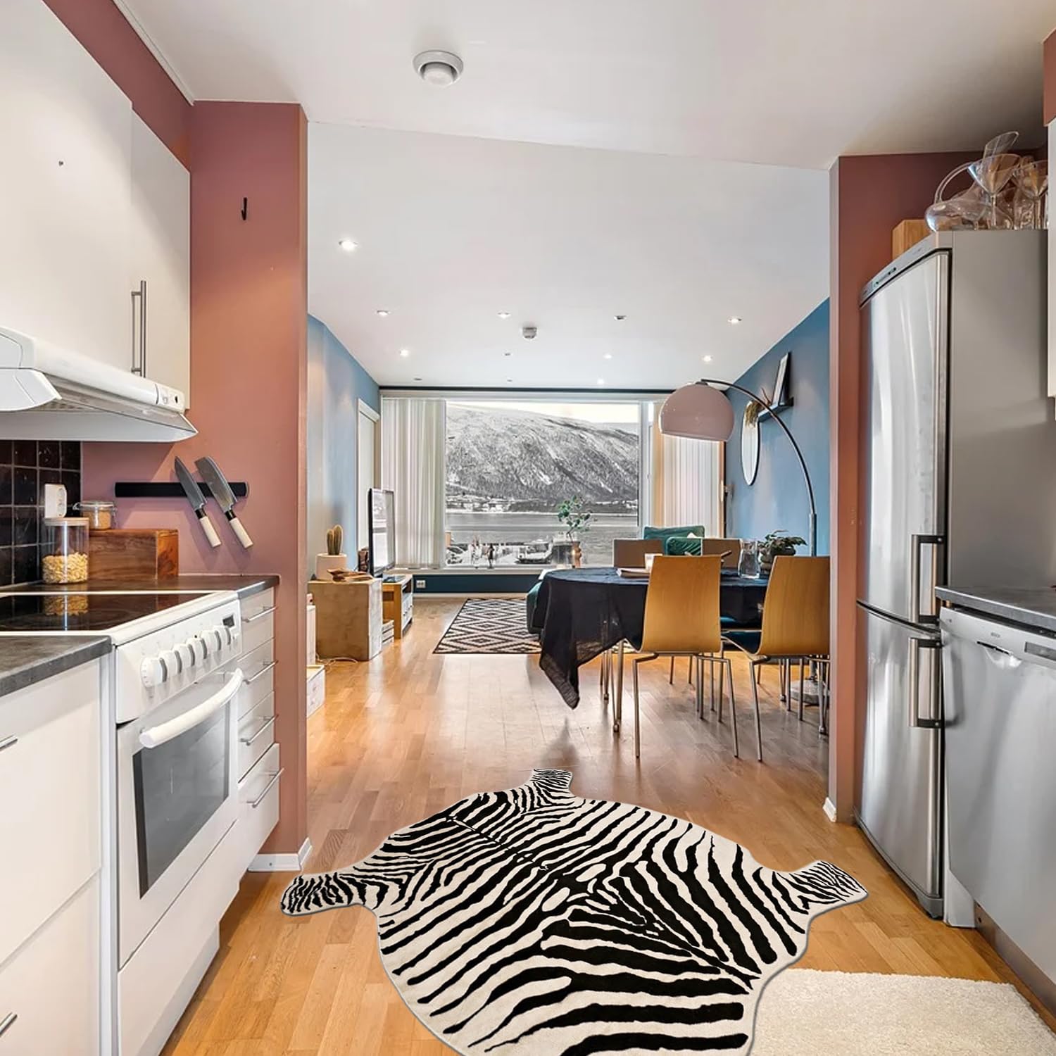 Townssilk area rug offers easy spot cleaning and air drying for busy homes