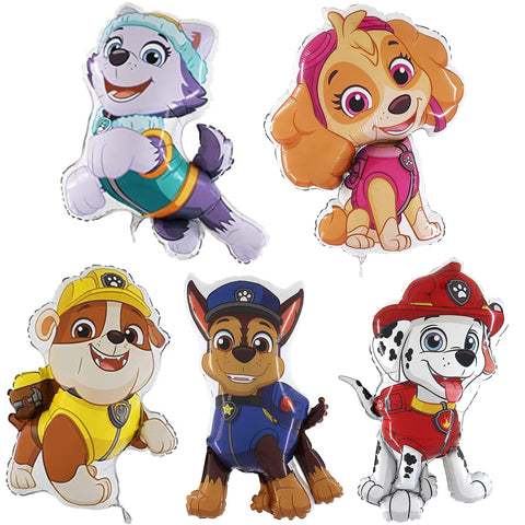 Toyland Paw Patrol foil balloons pack of 5 ideal party decor.