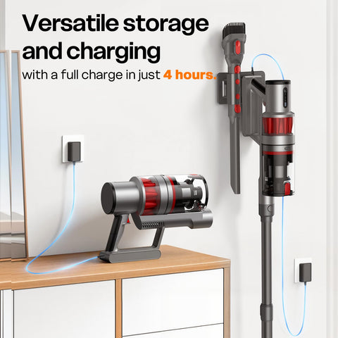 ToyMade cordless vacuum one-touch dust cup reduces cleanup effort