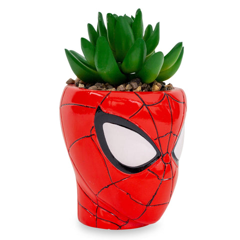 Toynk Spider-Man detailed base planter adds sculpted Marvel flair to any display.