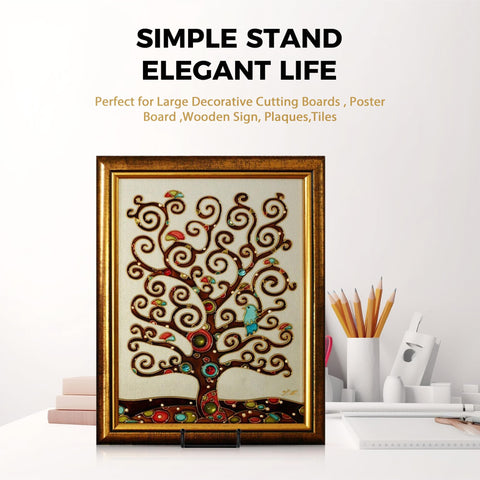 TR-LIFE showroom-ready display easel complements offices and galleries.