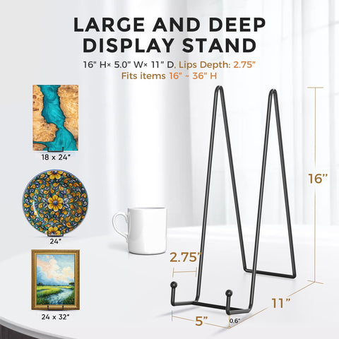 TR-LIFE tilt-enabled easel displays posters at 10-degree angle for visibility.