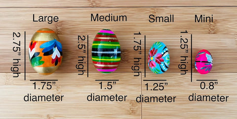 Polish artisan craftsmanship shines through in each hand-painted egg.