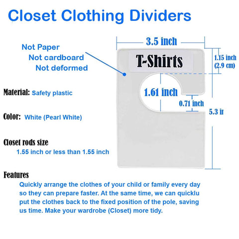 Tragoods blank 1-inch labels provide flexible planning for wardrobe updates.